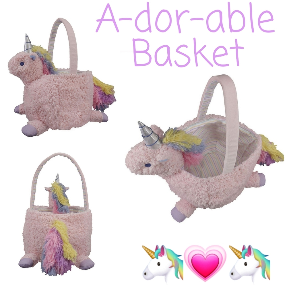 👀50% OFF👀 NWT‼️ ADORABLE Unicorn Basket by Celebrate Easter Together